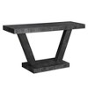 Grungis Distressed Wood Console Table,Rustic Entryway Bench with 2-Tier Solid Wood Veneer Storage Cabinet for Entryway Living Room - 3 of 4