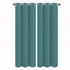 Solid Blackout Thermal Grommet Curtain Panels With Foam Backing (Set of 2) - 2 of 3