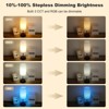 Itopfox Table Lamp with 3 CCT & RGB Color Changing, Stepless Dimmable Bedside Light for Reading, Ambience Nightstand Lamp for Home Decor Party - 4 of 4
