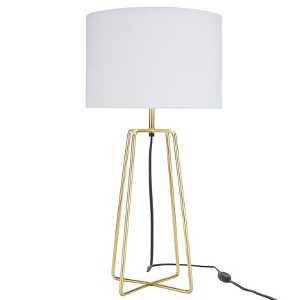 24" Modern Geometric Metal Table Lamp - Nourison - 1 of 4