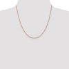 Black Bow Jewelry 1mm 14k Rose Gold Diamond Cut Open Franco Chain Necklace - 2 of 4