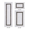 Hotel 3 PC Bath Rug 100% Premium Cotton Tufted Weave Two Tone Reversible Bathroom Rug, Super Soft Absorbent, Machine Washable Bath Mat - 2 of 4
