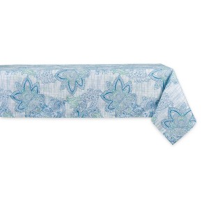 Design Imports  Blue Watercolor Paisley Print Outdoor Tablecloth 60X120 - 1 of 4