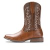 IUV Cowboy Boots For Men Western Boot Durable Fashionable Retro Classic Embroidered Pull On Slip Resistant Boots Brown/Black - 3 of 4