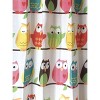 Kate Aurora Juvi Owls Novelty Fabric Shower Curtain - 70 in. W x 72 in. L - 3 of 3