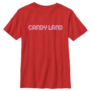 Boy's Candy Land Official Striped Logo T-Shirt - 1 of 4