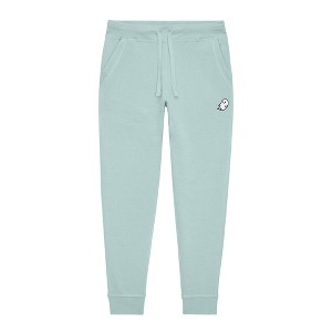 Dalix Ghost Embroidery Jogger Midweight Fleece Sweatpants Soft Lounge Pant Drawstring Waistband Pockets Mens - 1 of 4