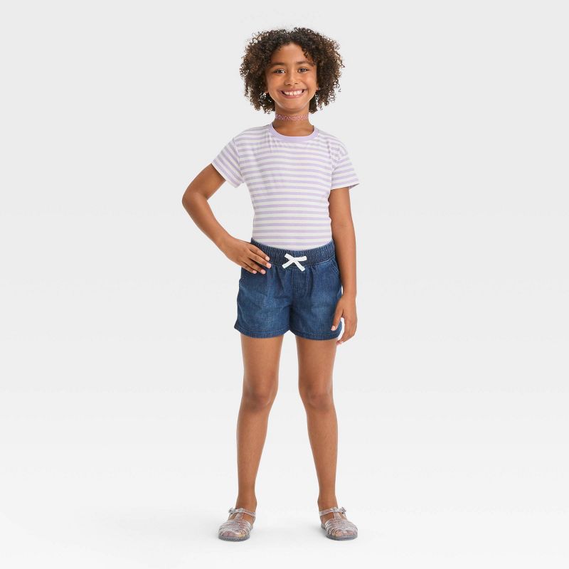 Girls&#39; Mid-Rise Pull-On Jean Shorts - Cat &#38; Jack&#8482;, 4 of 5