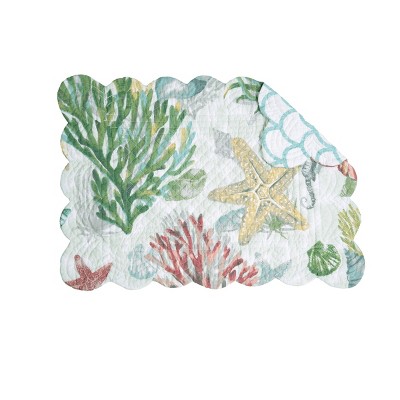 C&F Home Shellwood Sound Placemats Set of 6, 13" x 19"