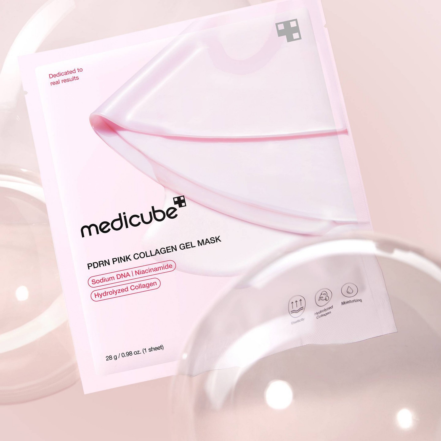 Гелевая маска для лица medicube Pdrn Pink Collagen, цвет: Розовый — фото 7