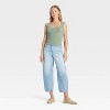 Women's Slim Fit Square Neck Ribbed T-Shirt - Universal Thread™ - 3 of 4