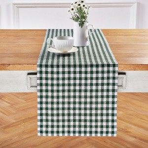Solino Home Linen Gingham Check Table Runner - 1 of 4