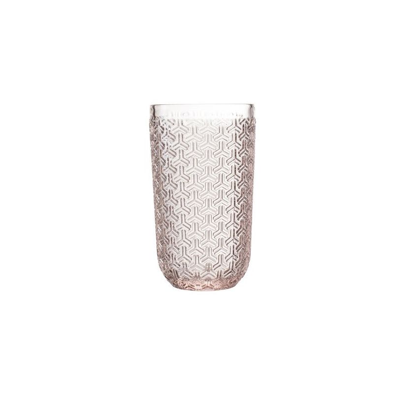 Elle Decor Bistro Key 14 oz. Highball Glass Drinkware, Set of 4, 3 of 6