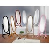 TUYOHW Oval Full Length Mirror,Vanity Mirror with Wood Frame for Bedroom,Living Room,Cloakroom - 4 of 4