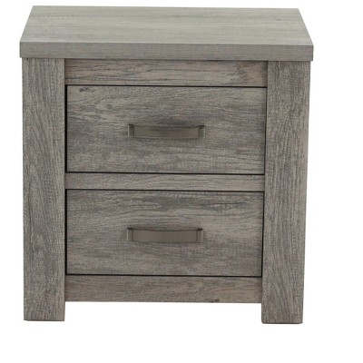 NicBex 2 Drawers Dresser for Bedroom,Chest of Drawers with Black Metal Handle Design,Modern Freestanding Dresser,Storage Dressers for Bedroom