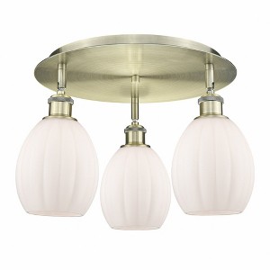 Eaton - 3 Light Flush Mount In Industrial Style-10.5 Inches Tall and 17.25 Inches Wide - 1 of 1