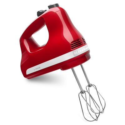 KitchenAid Empire Red Cordless Small Appliances Set, Hand Mixer, Hand  Blender & Food Chopper