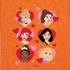 Girls' - Disney Princess - Princess Heart Grid Short Sleeve Graphic T-Shirt - 2 of 4
