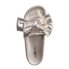 Roxoni Women’s Metallic Bow Slide Sandals – Stylish, Comfortable & Non-Skid Slip-Ons - 2 of 4