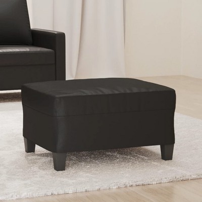 vidaXL Footstool Dark Gray 23.6 in.x19.7 in.x16.1 in. Microfiber Fabric