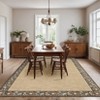 Nasitip Floral-Frame Braided Pattern Area Rug Non-Slip Washable for Living Room，Bedroom，Entryway - 4 of 4