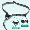 PetAmi Heavy Duty Hands-Free Waist Leash for Dog Walking Jogging Hiking, Bungee Belt with Padded Dual Handle for All Size Pet up to 150 lbs - 3 of 4