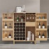 Bella Depot 42.5"W Home Bar Cabinet with Storage - 3 of 4