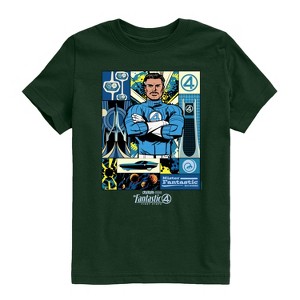 Boys' - Marvel - Fantastic Four Mister Fantastic Reed Richards Short Sleeve Graphic T-Shirt - 1 of 3