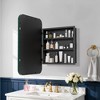 Dovelina Wall Medicine Cabinet Mirror Cabinet Multifunctional Wall-Mounted Mirrored Cabinet with Magnetic Doors - 3 of 4