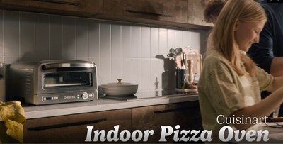 Matte Black Stainless Steel Indoor Electric Pizza Oven