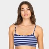 Fruit of the Loom Women's Spaghetti Strap Cotton Sports Bra 3-Pack - 4 of 4