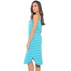 Just Love 100% Cotton Spaghetti Strap Stripe Womens Nightgown with Lace Trim - 2 of 3