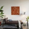 Nadja Abstract Face Sketch 4 Wood Wall Mural - society6 - 2 of 2