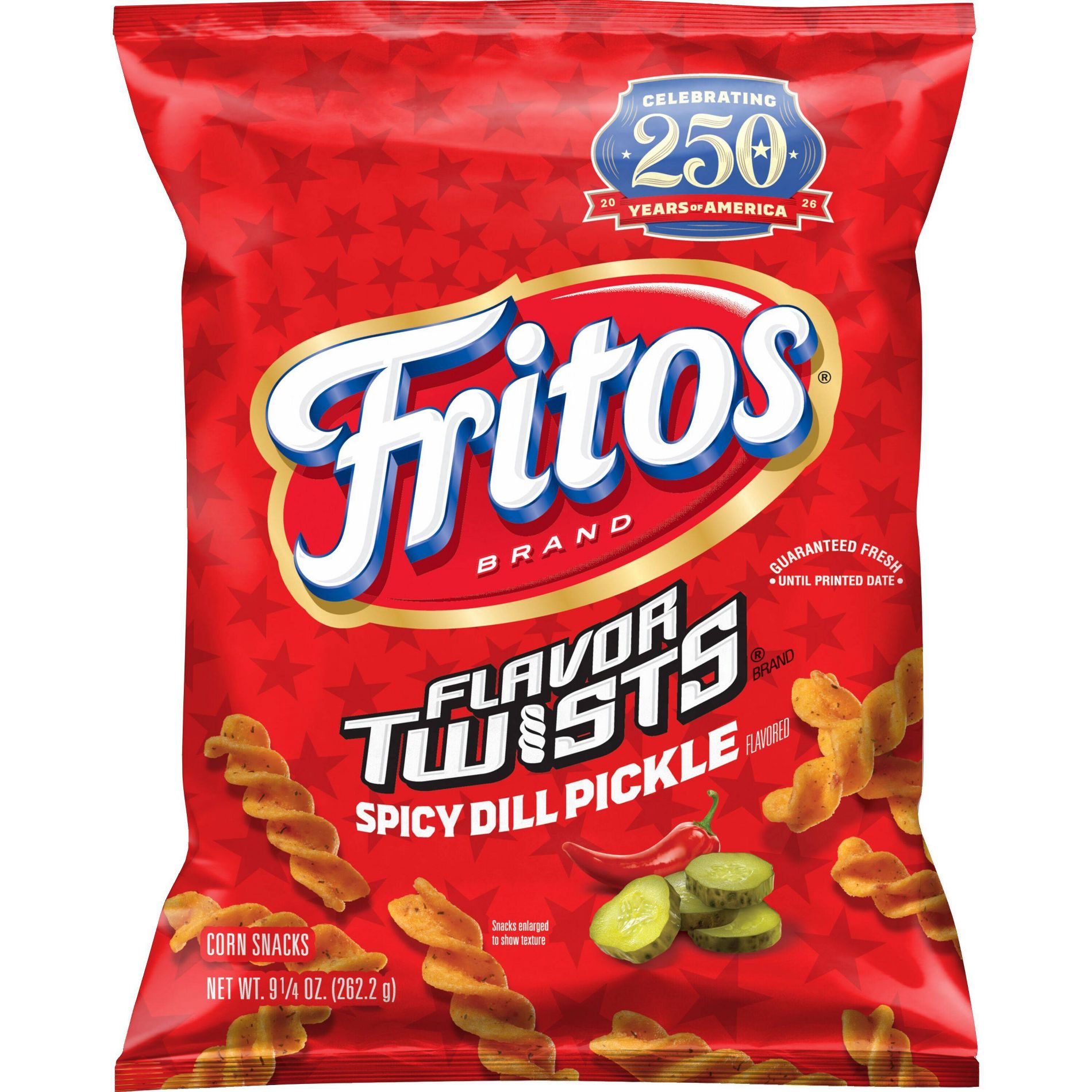 Fritos Twists Spicy Dill Pickle  Corn Chips - 9.25oz