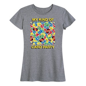 Women's - UNO - My Kind Of Card Party Short Sleeve Graphic T-Shirt - 1 of 4