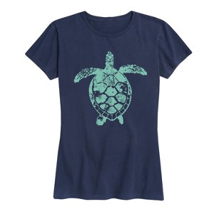 Women's - Instant Message - Sea Turtle Short Sleeve Graphic T-Shirt - 1 of 4
