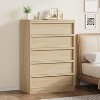 Jojoka 5 Drawer Dresser for Bedroom, Modern 5 Chest of Drawers Tall with Large Drawers Storage - 4 of 4