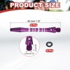 Unique Bargains Medium 2BA Thread Aluminum Dart Shafts with Rubber Rings for Steel Tip 12 Pcs - 2 of 4