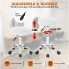 BestMassage Round Rolling Stool Swivel Salon Stool Adjustable Spa Stool with 5 Wheels - 4 of 4