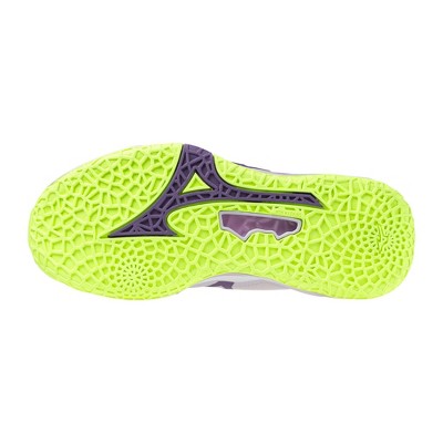 Mizuno Wave Stealth Neo 2 Unisex Volleyball Shoe, 9 1/2, White-Lavender — фото 2
