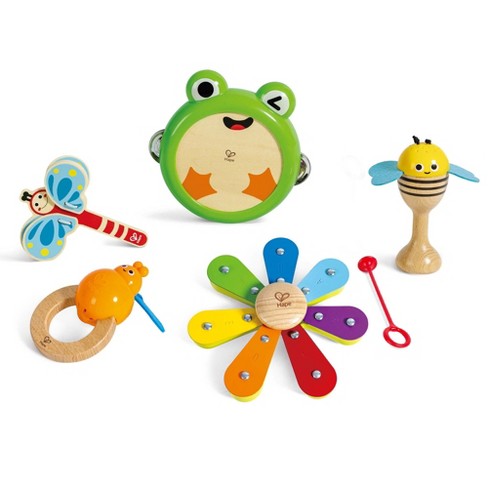 Hape: Nature Band Rhythm Kit - 5pc Music Instrument Toy Set, 2+ : Target