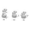Classic Home and Garden Indoor/Outdoor Lightweight Polyresin 3-Tier Cascading Fountain with LED Light, Quartz Color, 11.5” D x 15” H - 2 of 2