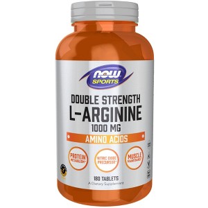 Double Strength L-Arginine 1000 mg by Now Foods  -  180 Tablet - 1 of 2