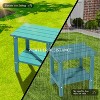 Acoinel HDPE Patio End Table for Outdoor - 3 of 4