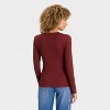 Women's Slim Fit Long Sleeve Top - A New Day™ - 2 of 4