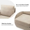 Set of 2 Deionides Tufted Wooden Upholstered Comfy Club Chair For Bedroom And Living Room With Wood Legs| ART OF LIVING DESIGNS - 4 of 4