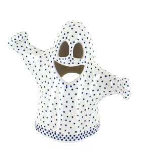 Blue Rose Polish Pottery L039 Manufaktura Ghost Luminary - 1 of 2