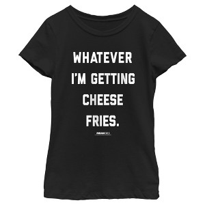 Girl's Mean Girls Whatever I’m Getting Cheese Fries Quote T-Shirt - 1 of 4