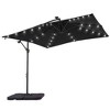 Sonkuki 8.2 x 8.2 Ft. LED Patio Offset Umbrella With Base for Garden, Backyard and Poolside - 2 of 4