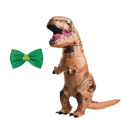 Birthday Express Inflatable T-Rex Adult Costume St Patricks